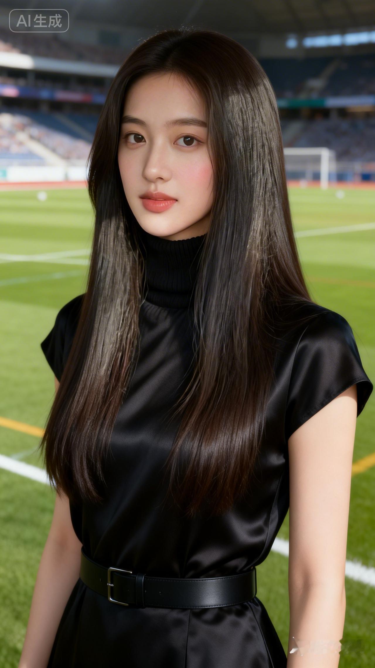 在绿茵场上，她散发着独特的魅力