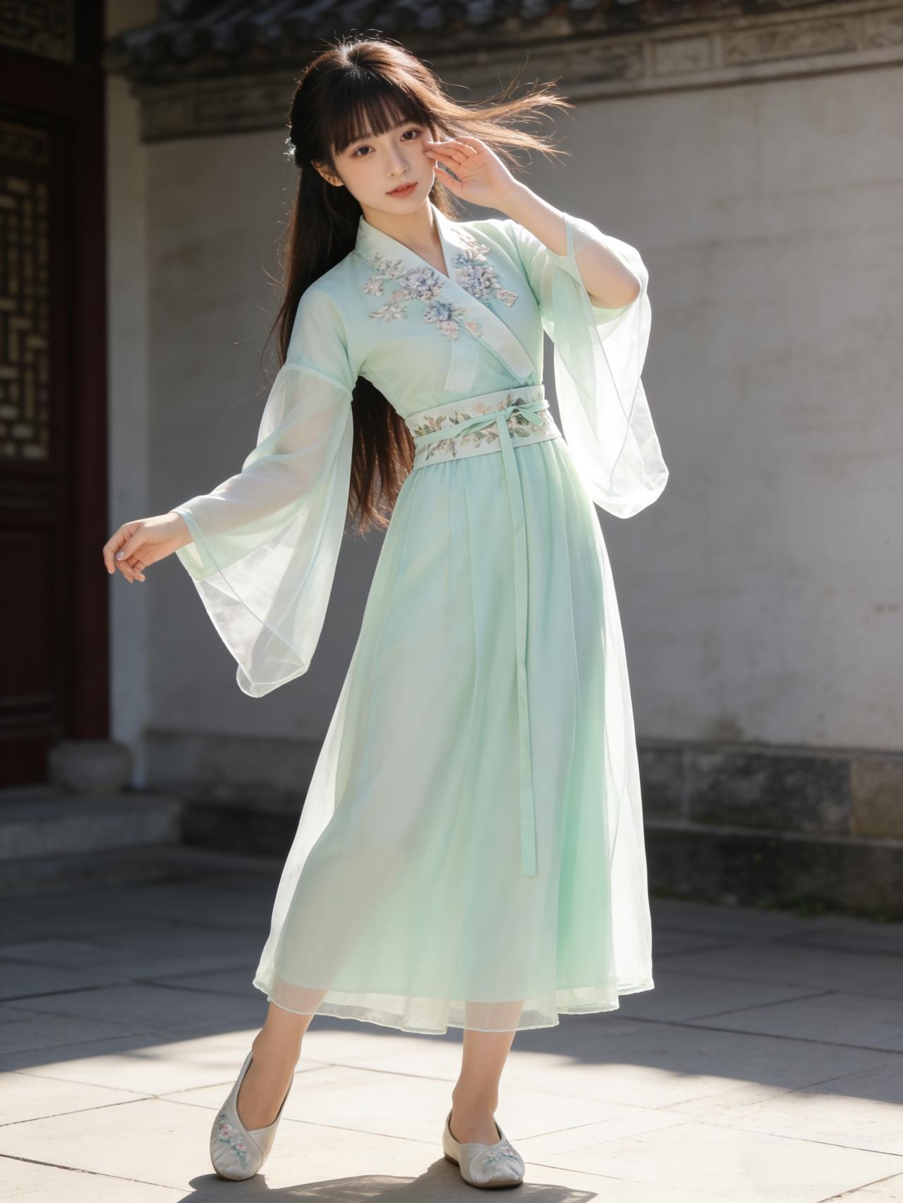 烟雨朦胧，笼罩着江南。悠长小巷蜿蜒向前，青石板路被细雨润得微凉，泛着温润的光。黛