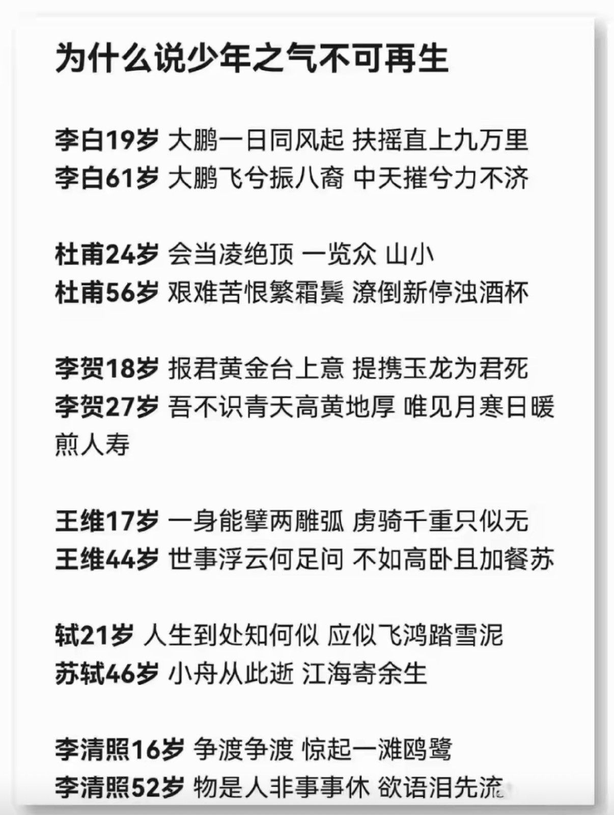 为什么说少年之气不可再生
