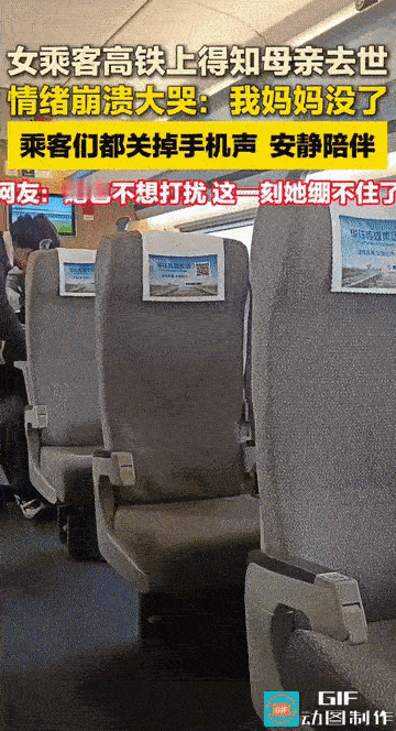 “泪目了！”高铁上，一位女乘客在疾驰的车厢里接完电话后，绝望的哭喊声瞬间击穿了所