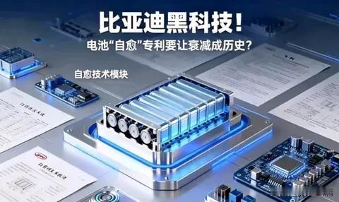 比亚迪藏得太深！电池能自愈，还藏着20亿级黑科技。比亚迪又曝出两项硬核技术