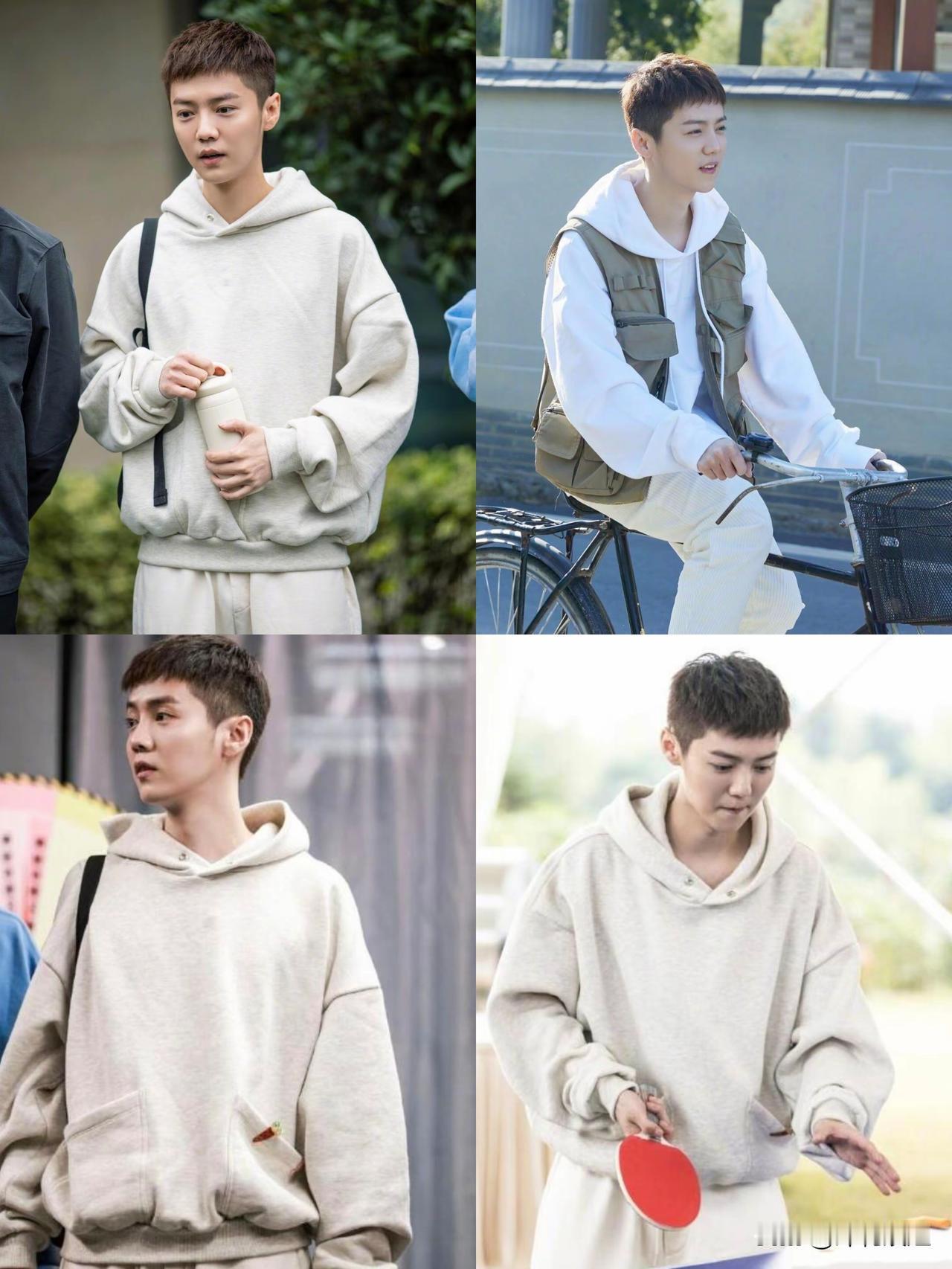 鹿晗这个算寸头吗[无奈吐舌]？这不是碎盖吗？而且头发剪短了也没有更硬气英气，一股阿姨