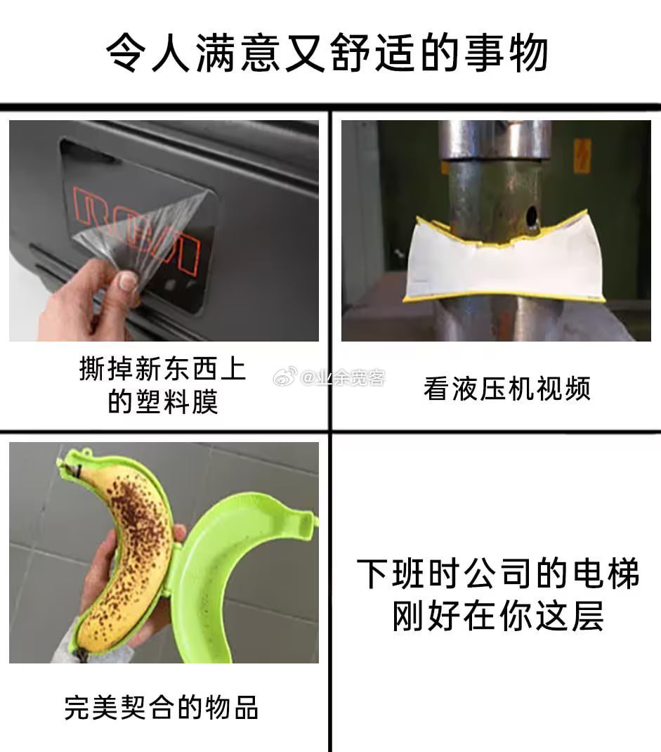 令人满意又舒适的事物
