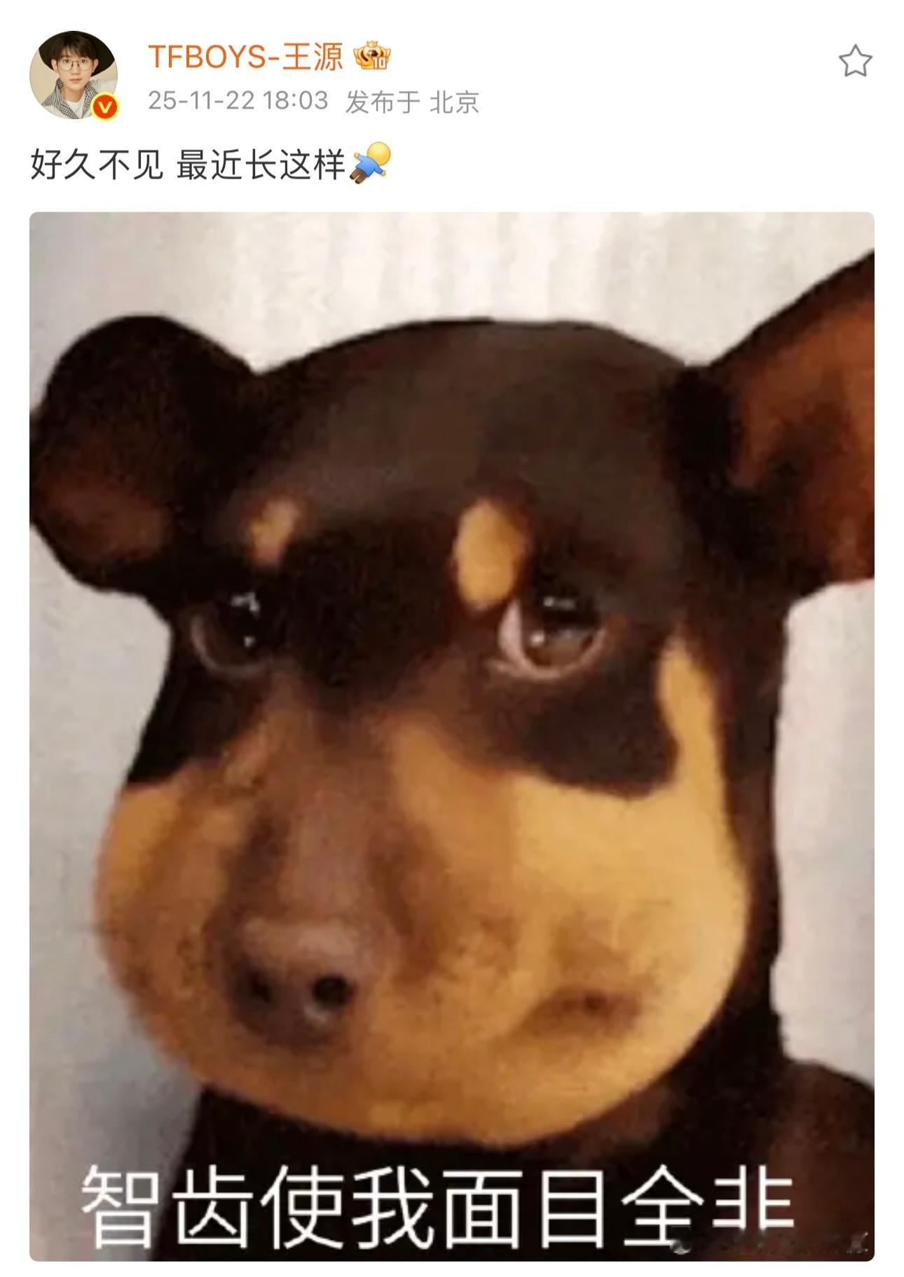 谁懂此男日常报备和撒娇一样🥺🥺王源就是撒娇国国王呀