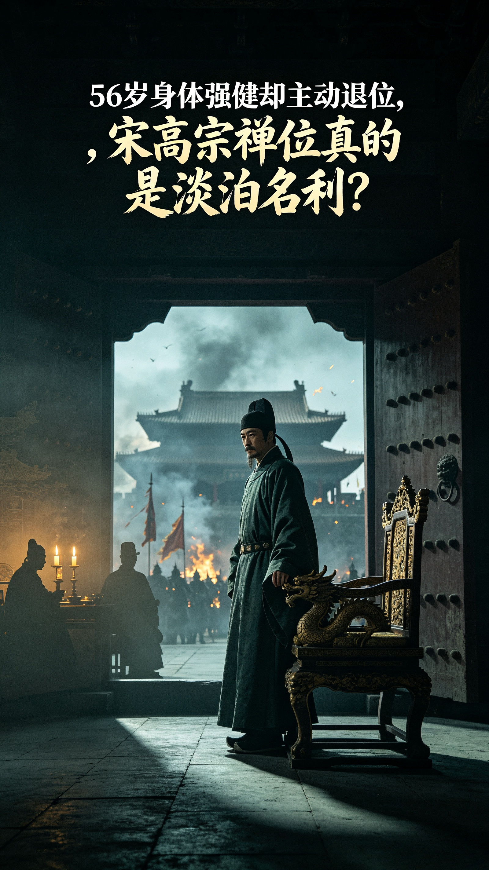 宋高宗赵构：身体尚可却五十多岁主动禅位，真实动机为何？宋高宗赵构，活了八十一岁，是古代少有的高寿帝王