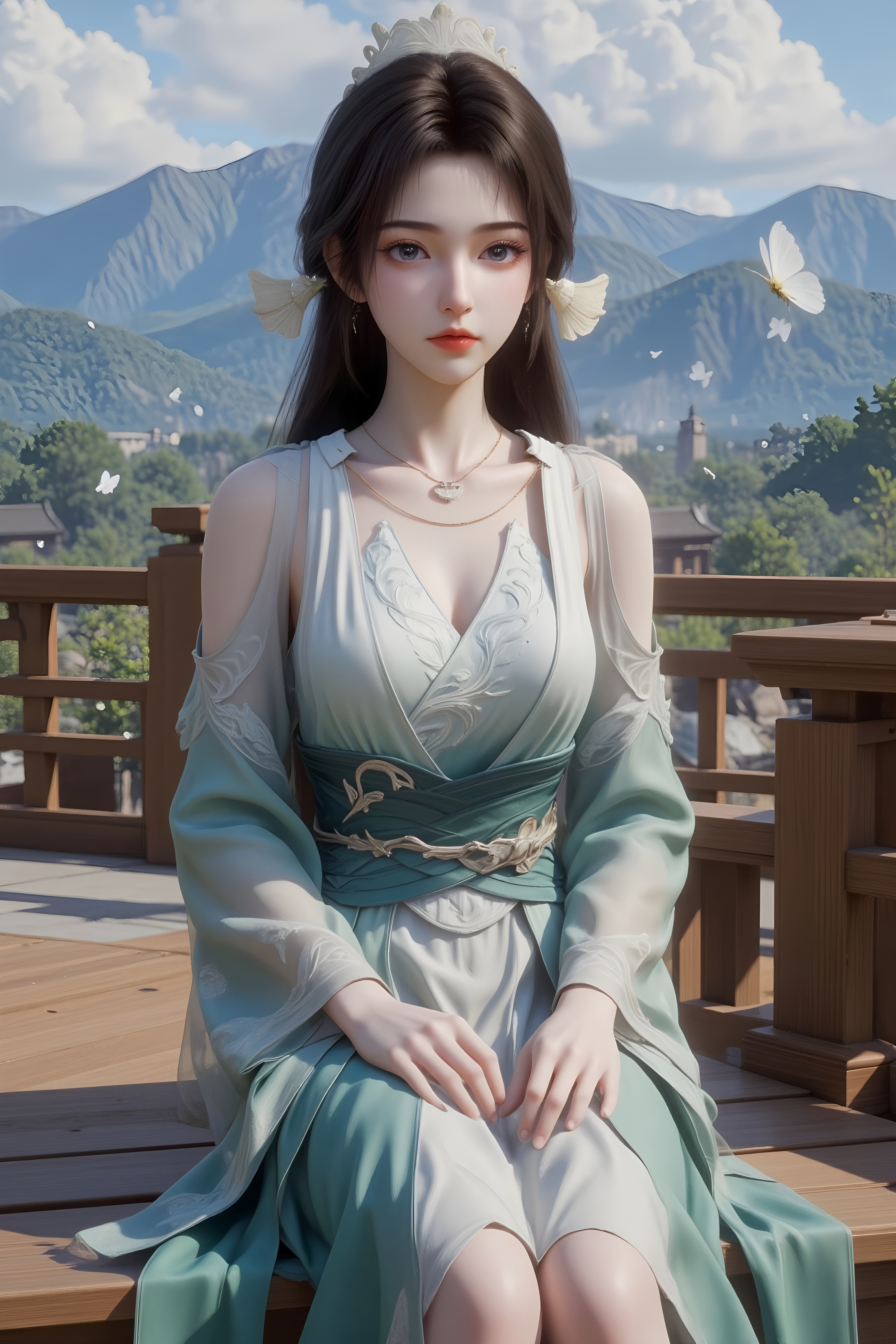 《凡人修仙传》宋玉壁纸：落云宗第一美女，人称“白凤仙”，身具顶级天灵根资质，不足