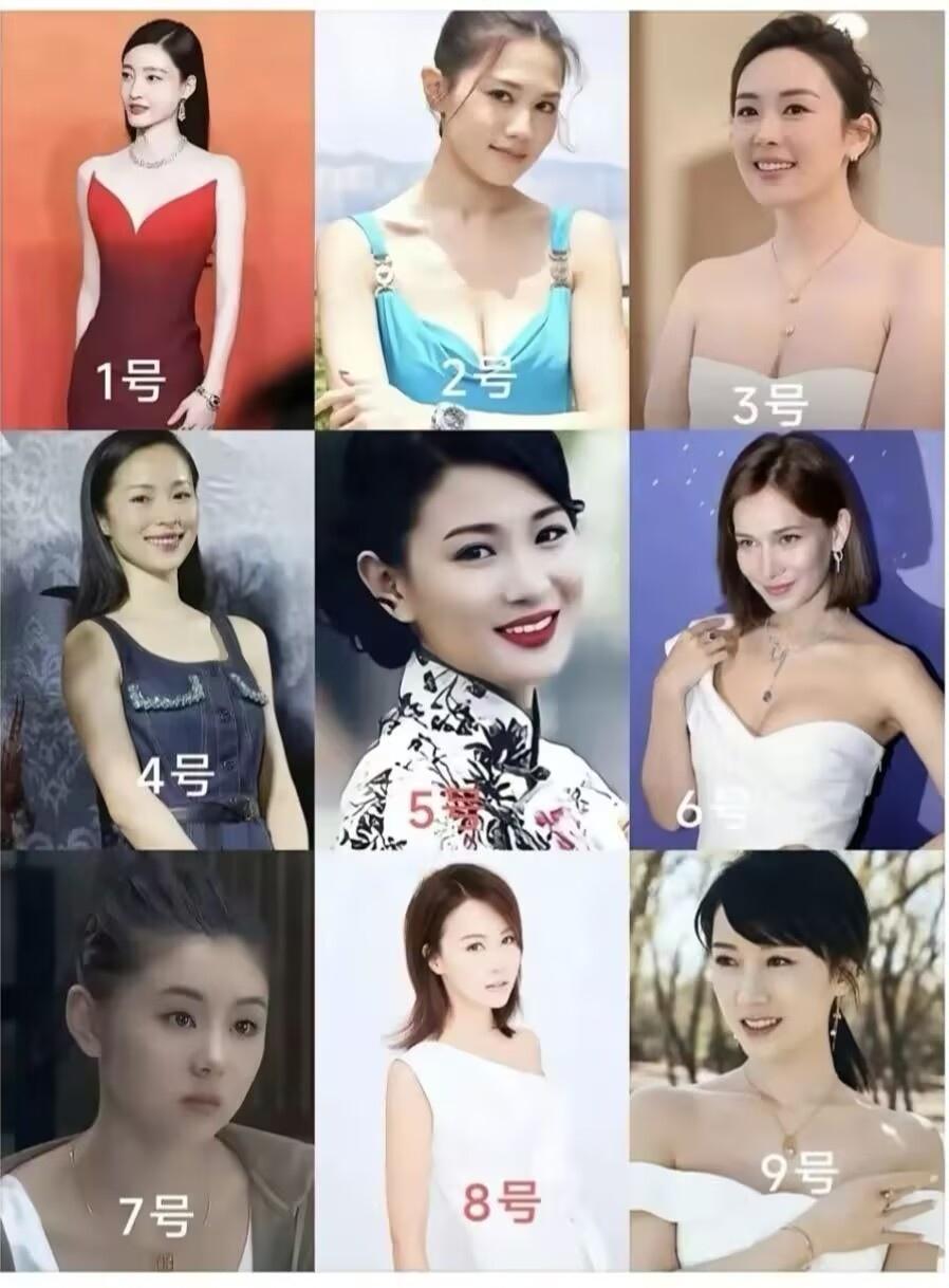 不许撒谎，说出几号的长相完全是长在你的审美上，多数人的选择应该都是7号吧？