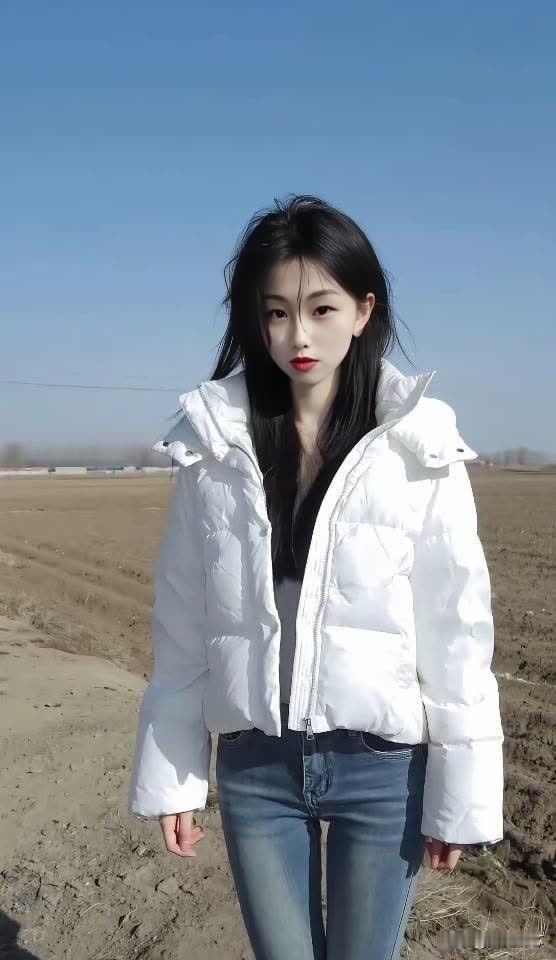 冬日穿搭指南：白色羽绒服+牛仔裤，温暖又时尚！