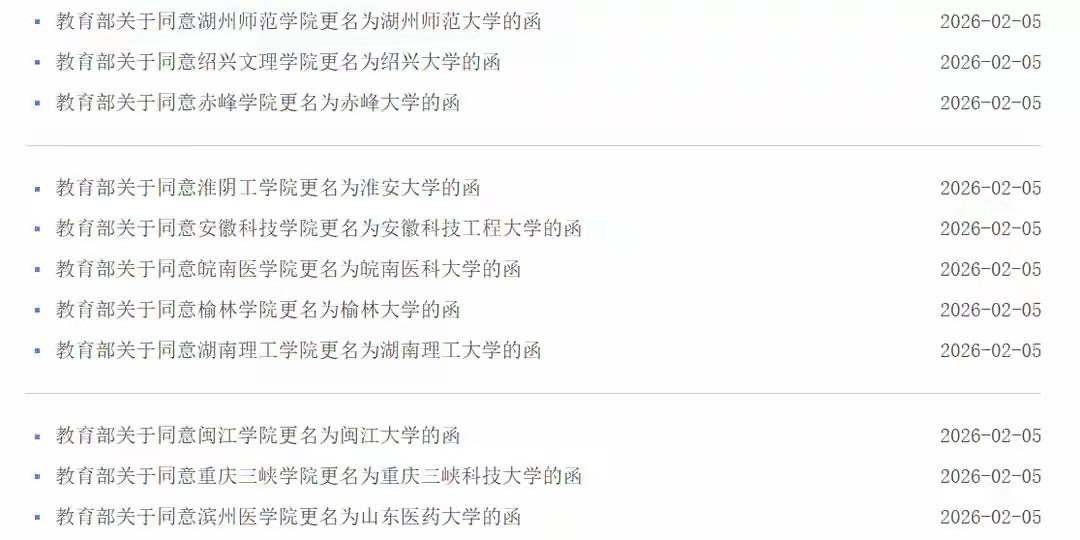 完整榜单9省份11所高校升格为“大学”这一次，教育界又迎来了一场不小的地震