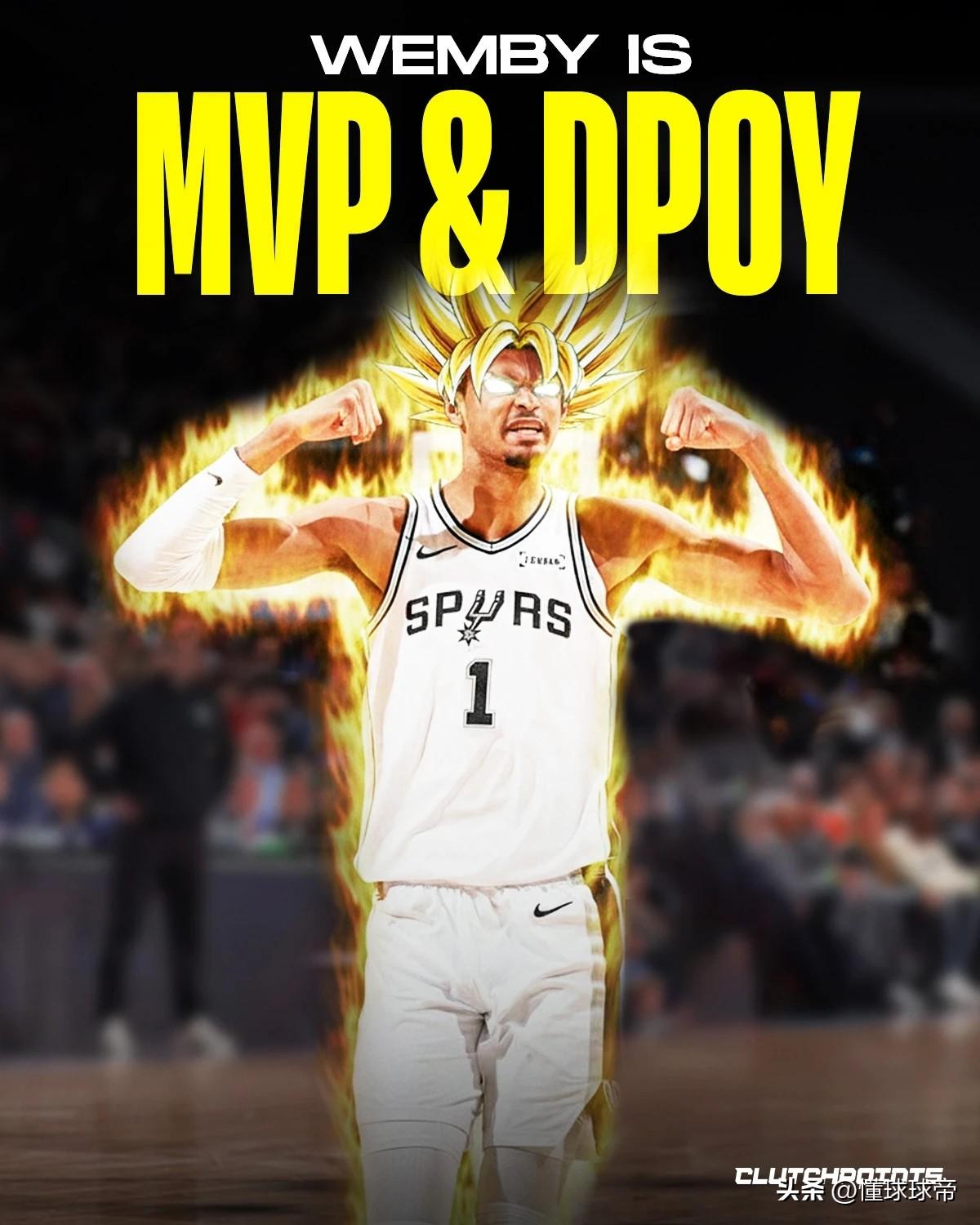 超级赛亚人，文班亚马爆砍10+8+4+3++6超级全能数据!在今天马刺与76