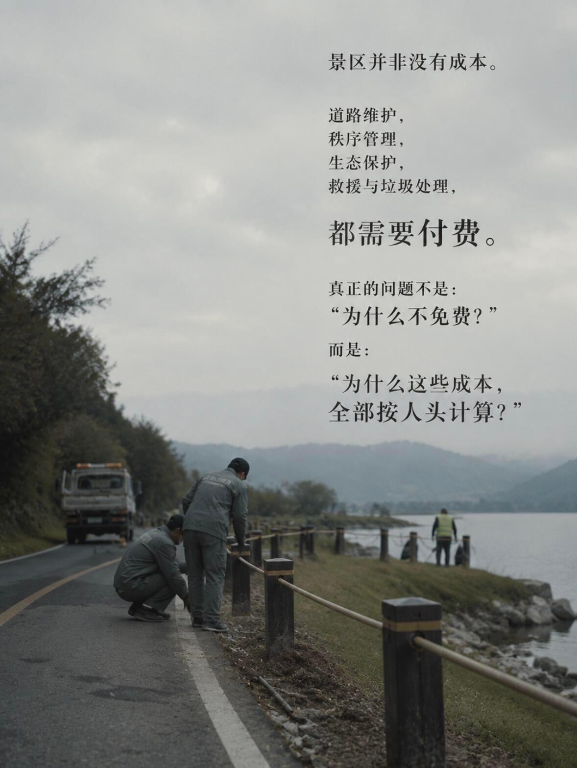 赛里木湖75元自驾服务费已依法备案大家需要的是以公共服务为基础的非盈利性的自然环