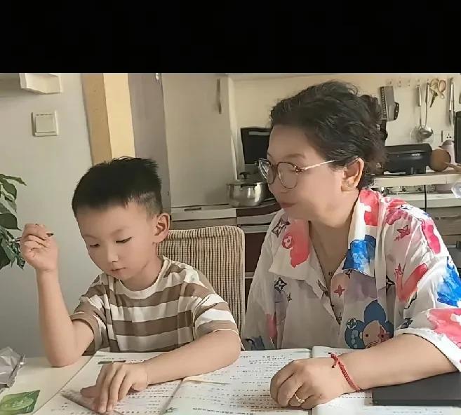暑假到了，江西的孙子。也到了河南。和杜新枝相聚。杜新枝很是慈祥，一边抓紧给孙
