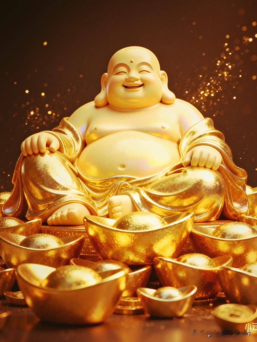 坐拥百财，招财纳福。