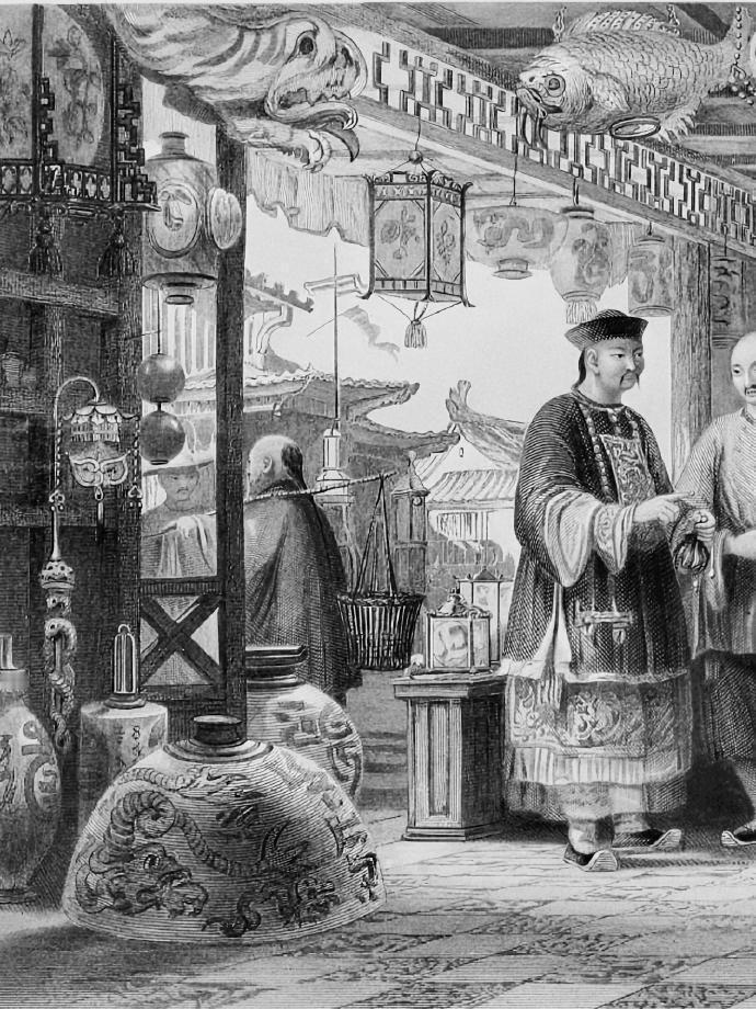 19世纪英国的铜版画：黑白画笔下的北京，展现出一位英国建筑师对清朝帝都的遐想..