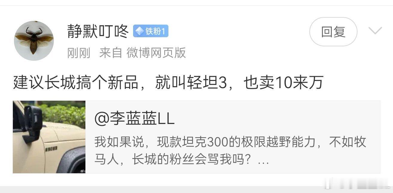 轻坦都来了，中坦和重坦还会远吗？😤坦克品牌在可预见的未来里，坦克300就是最