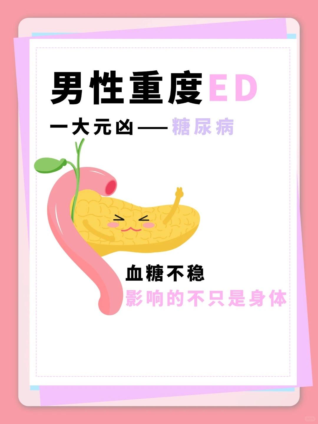 男性重度ED，一大元凶——糖尿病