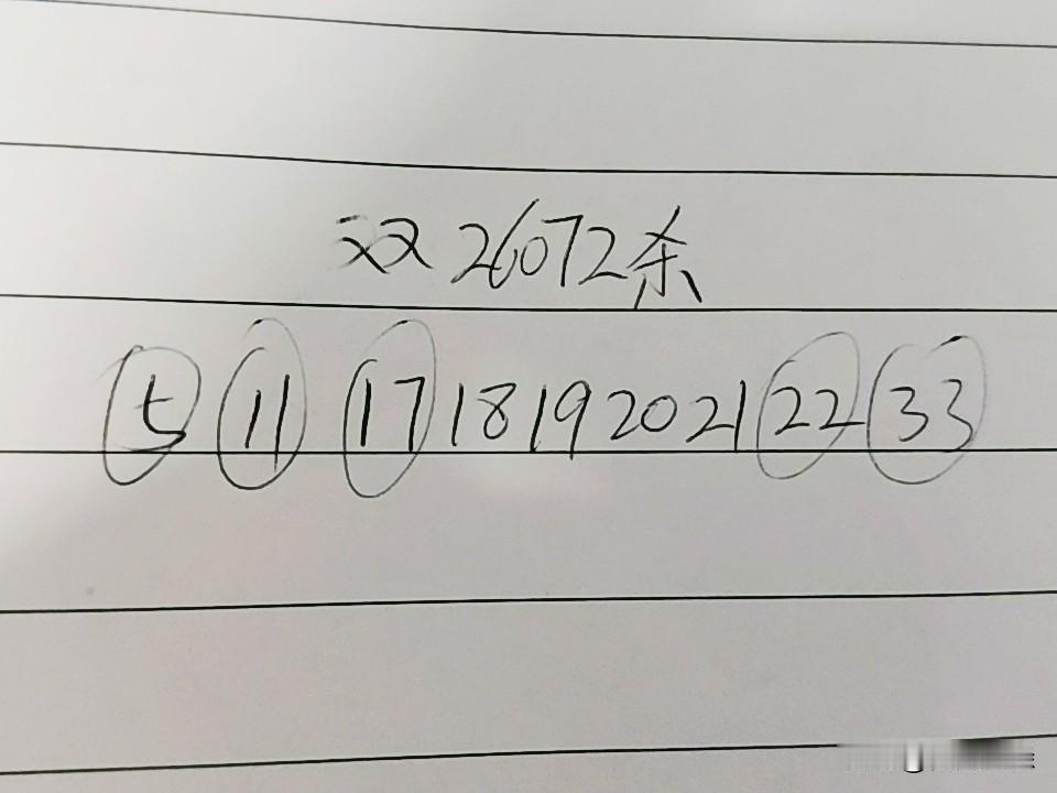 双色球26072期杀码（错2码）05、11、17、18、19、20、21、22