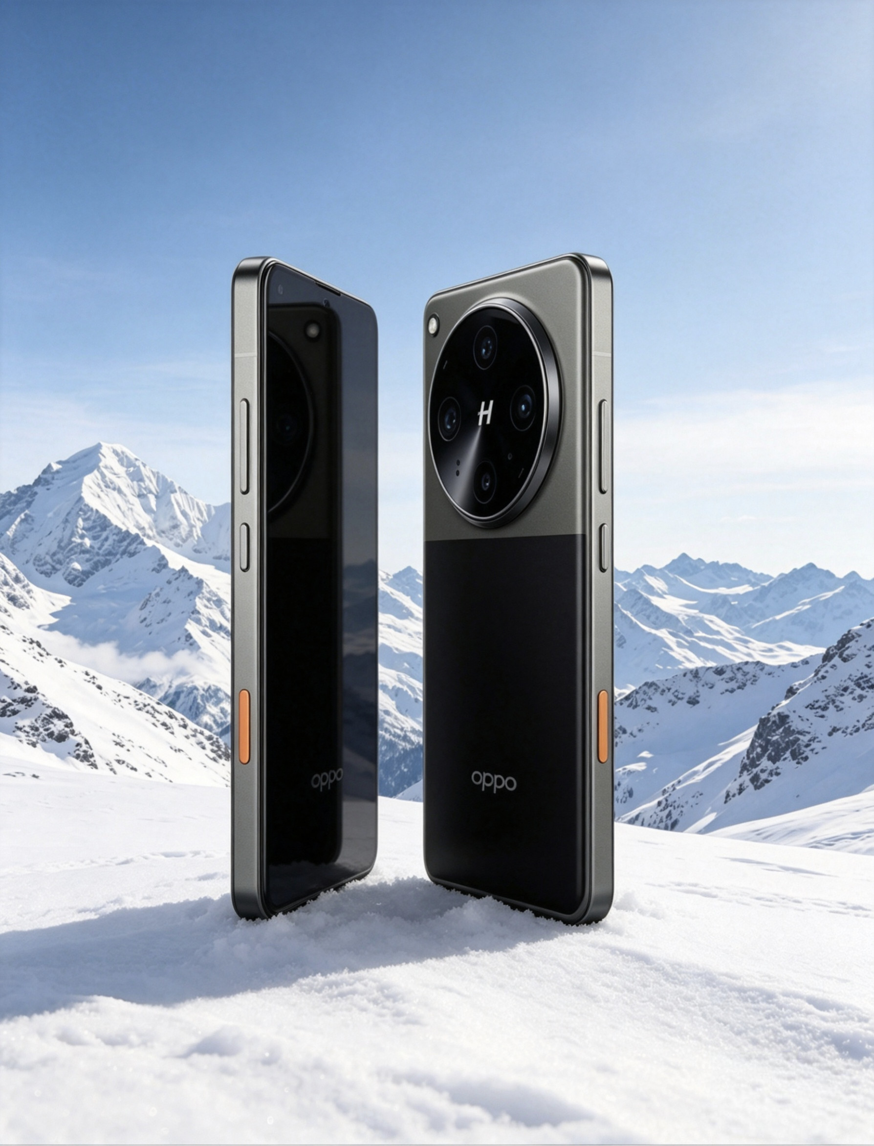 OPPOFindX9Ultra大地探索版渲染图估计是跟哈苏联名的顶配限量机