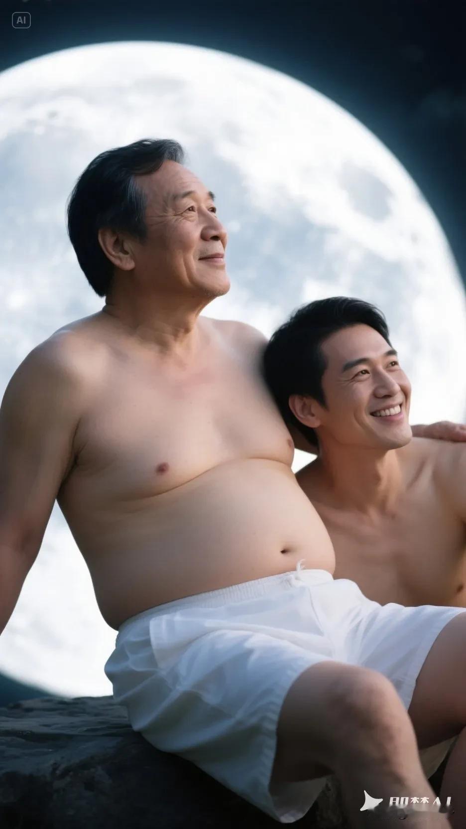 白月光下的朦胧情愫