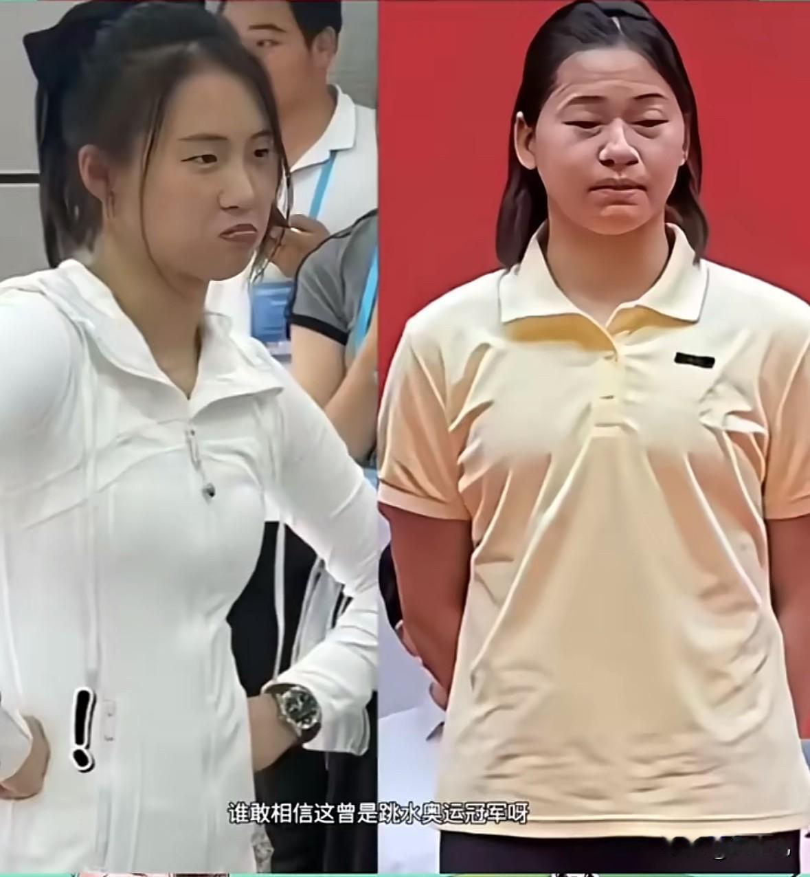 太心疼全红婵了看着都泪目了从东京奥运会开始到现在一直被网暴，她遭受伤病的折