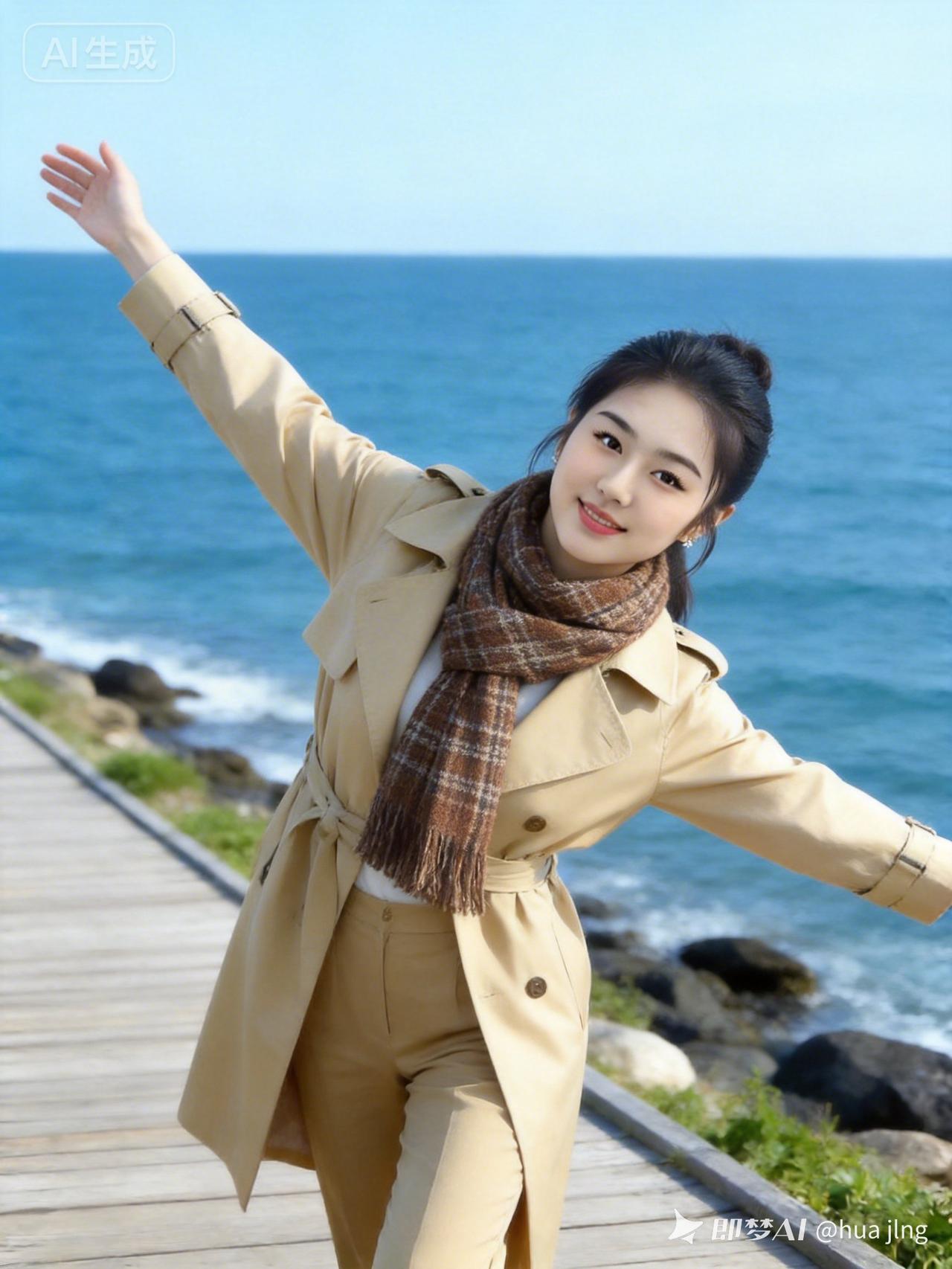 海边漫步，微风拂面，享受阳光与海浪的拥抱。🌊🌞