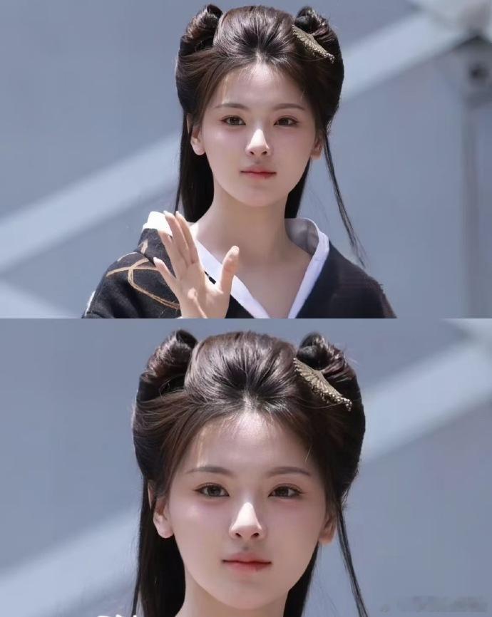 超越妹妹路透生图惊艳！古风造型超美，白嫩水灵小脸适配各种装扮，太让人心动啦！​
