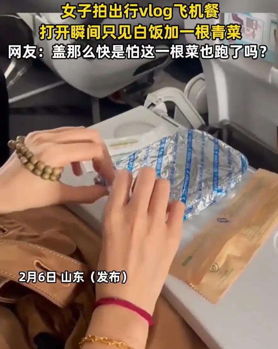 伤害性不高侮辱性极强！2月6日，山东一女子坐飞机出行，飞机起飞不久空姐就端上来飞