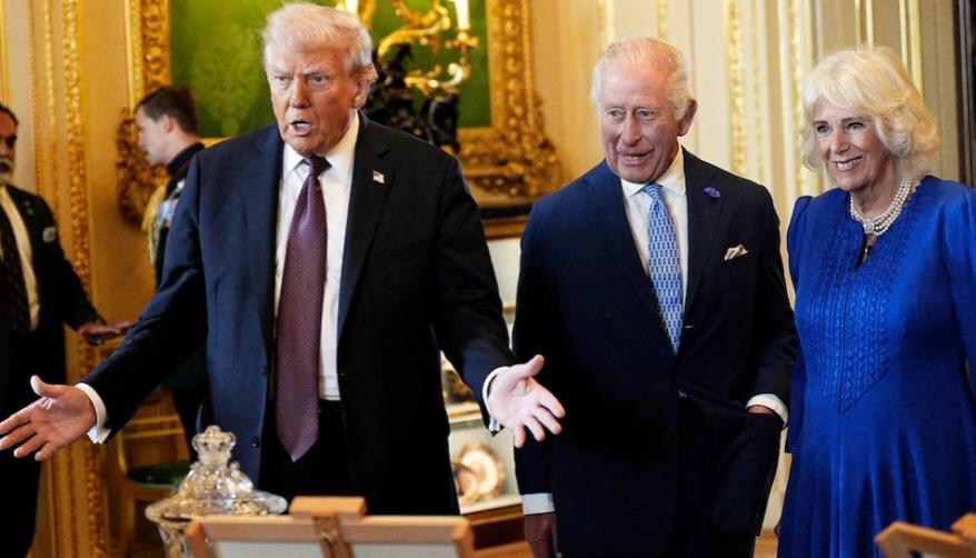 特朗普3月31日晚上发文说：“梅拉尼娅和我很高兴地宣布，英国国王和王后陛下将于4