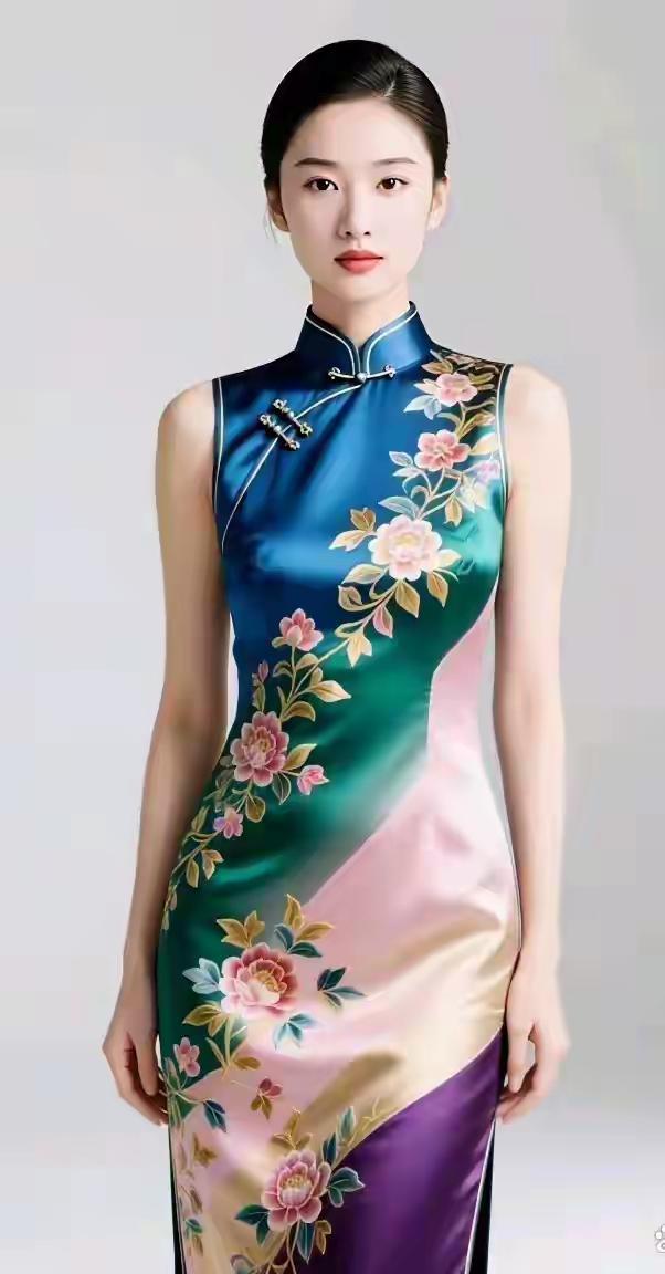 中华旗袍，文化传承。国风古韵，现代自信。旗袍女人，美丽风景。千种妩媚，万般