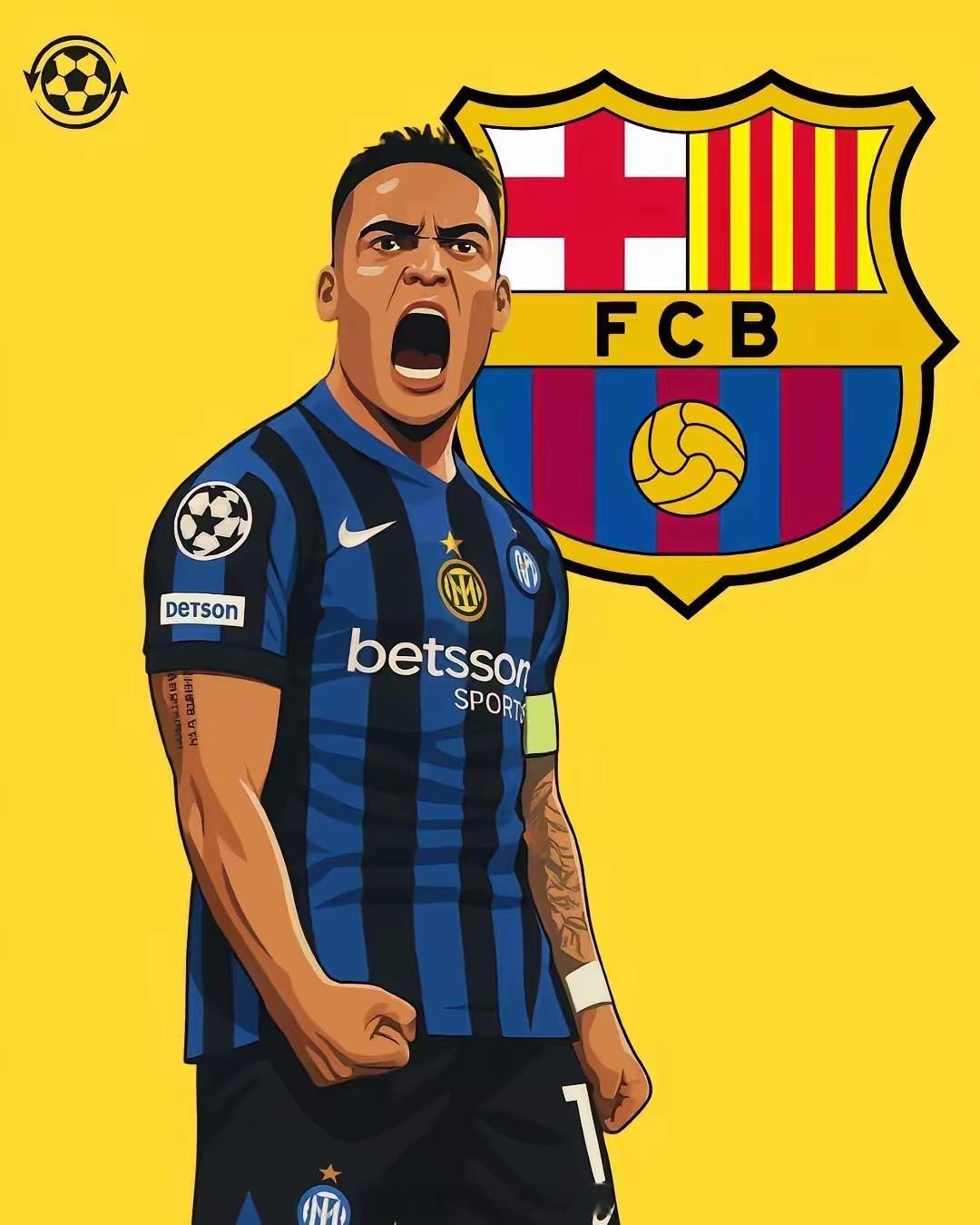 劳塔罗总算有绯闻球队了，这次不是别人，而正是前几个赛季国米的手下败将巴萨。他们似