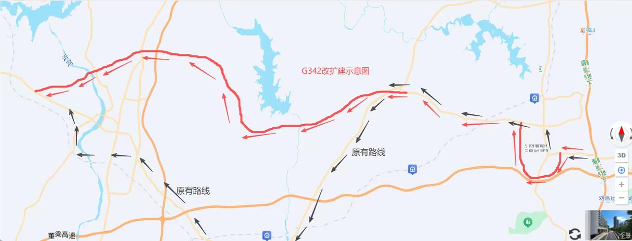 G342国道日凤线五莲至沂水段拟改扩建。G342国道日凤线五莲至沂水段改