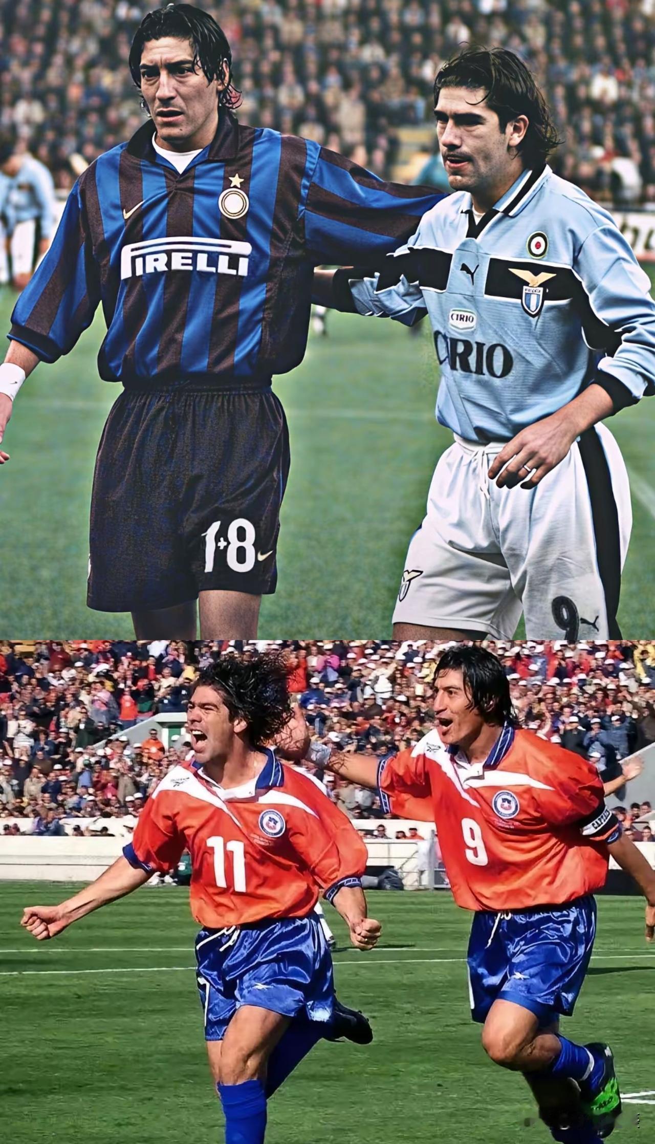 曾经威震足坛的两尊智利杀神国际米兰射手萨莫拉诺和拉齐奥射手萨拉斯，曾经这二位