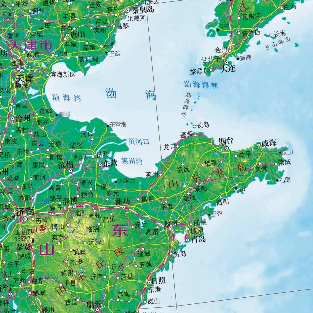 山东优点有很多，地形多样，平原占比大，海陆兼具，海岸线长，且多优良港湾和海景风光
