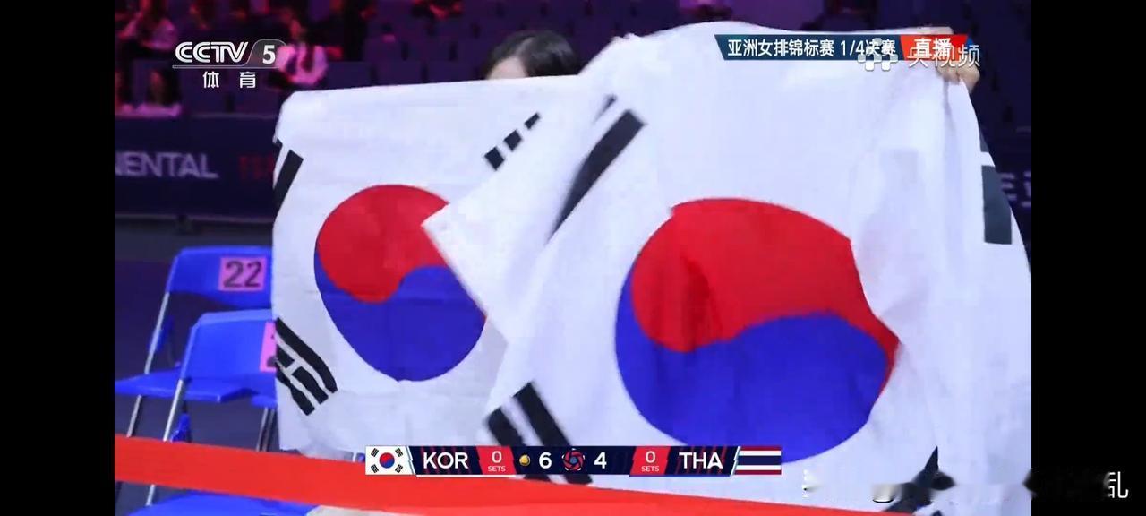 10:10，有来有回谁也不服谁，太极旗高高飘扬亚洲女排锦标赛四分之一决赛，