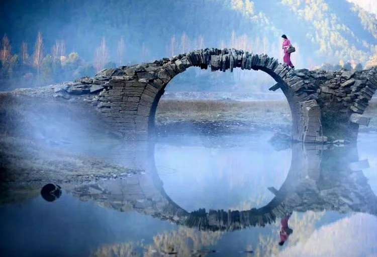 婺源段莘：三眼桥畔好风光，如诗如画……