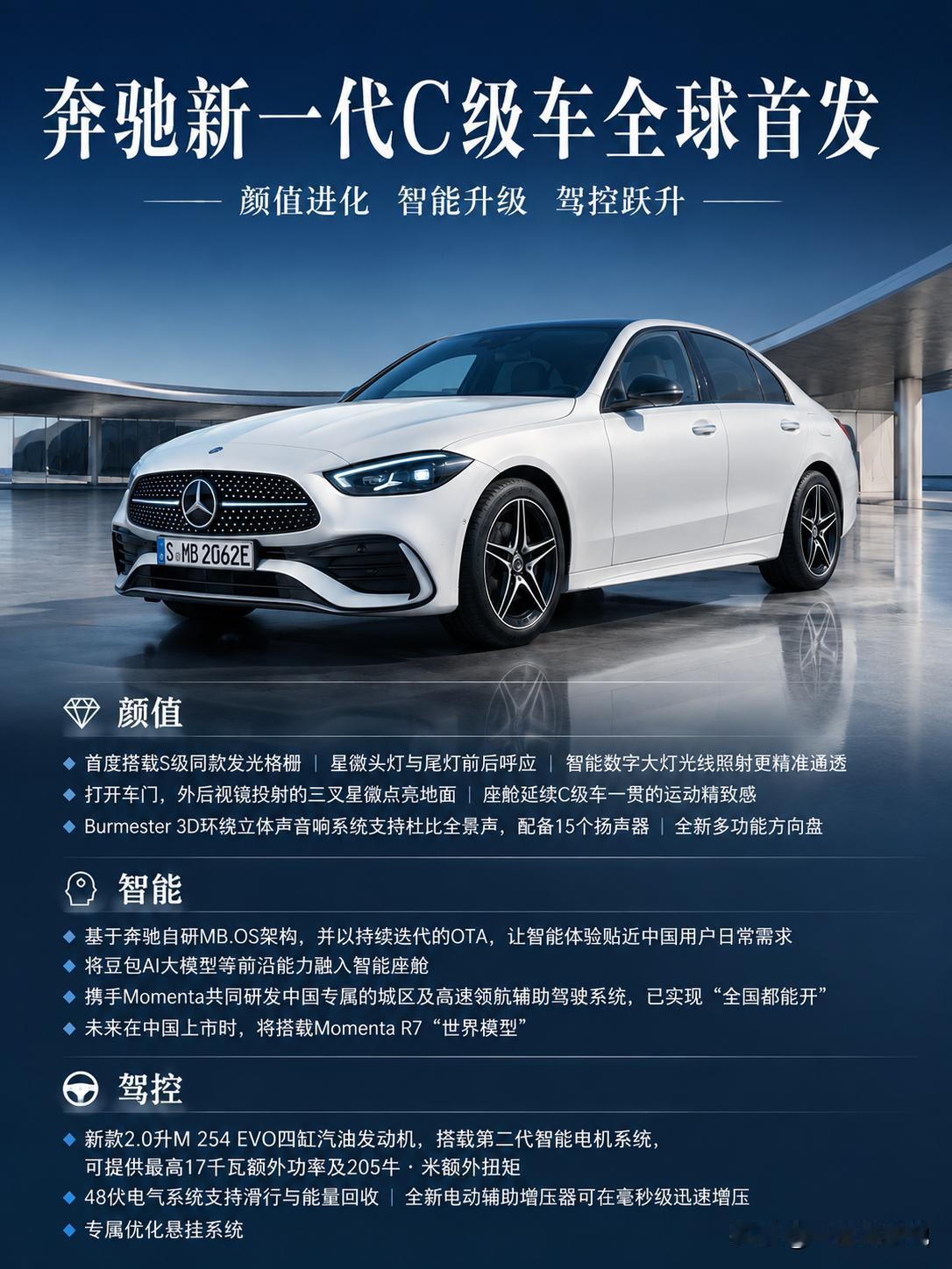 奔驰新一代C级来了！这次真的有点“卷”！谁说豪华品牌不懂年轻人？奔驰新一代C