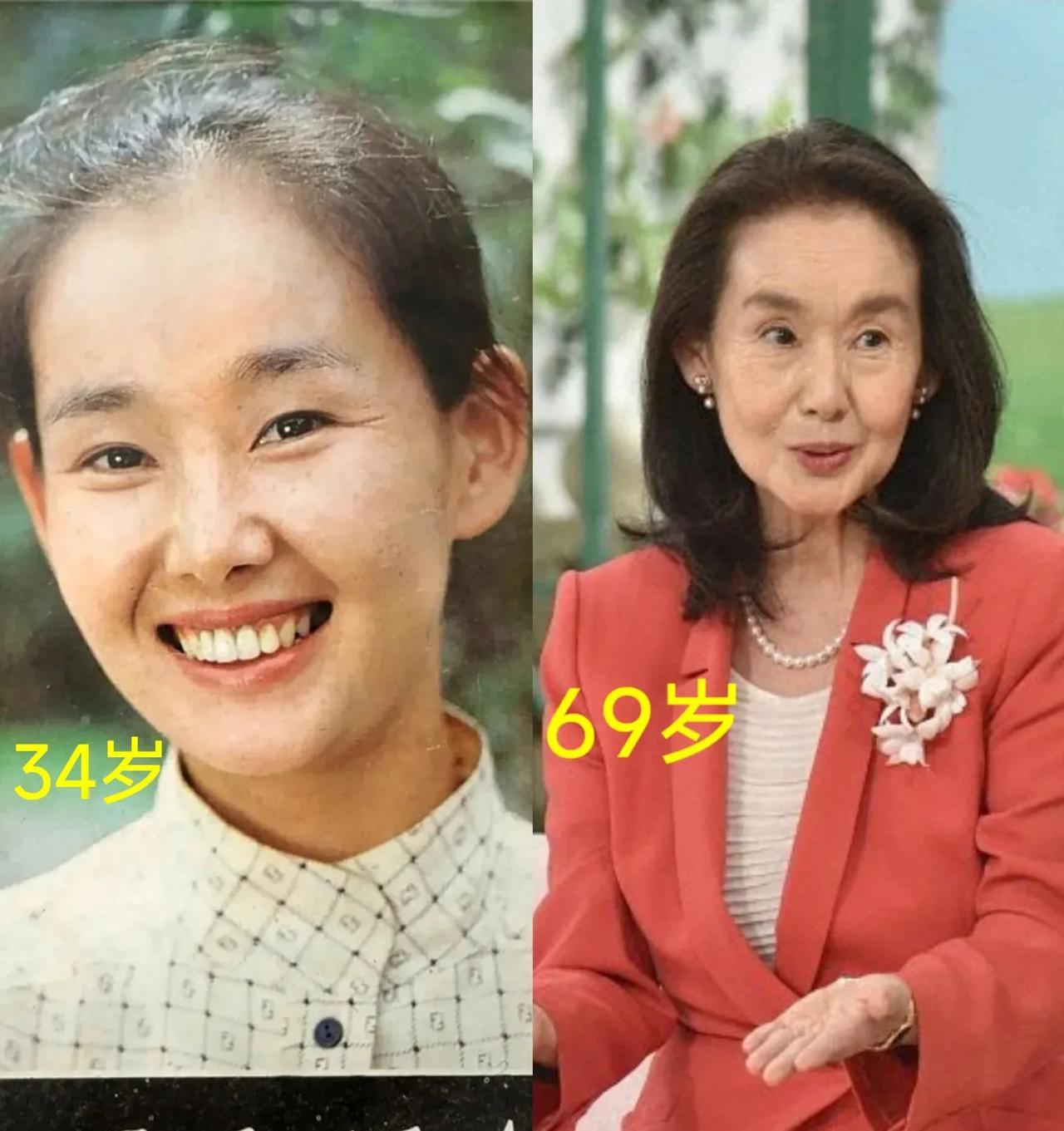 中野良子今年75岁，69岁时她曾谈起过自己的老公，她说自己老公去年退休了，所以自