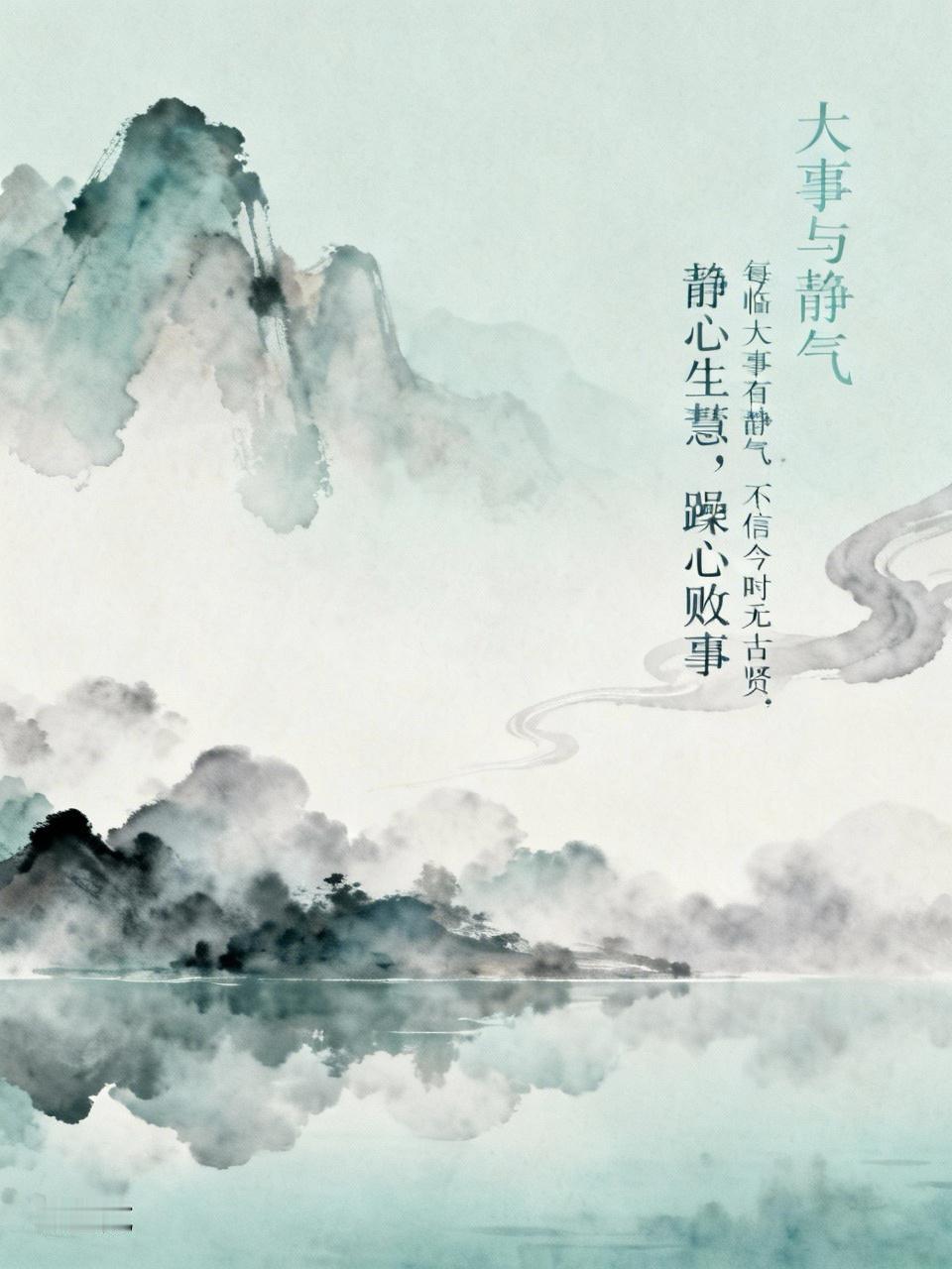 大事与静气清朝帝师翁同龢说：每临大事有静气，不信今时无古贤。”东晋诗