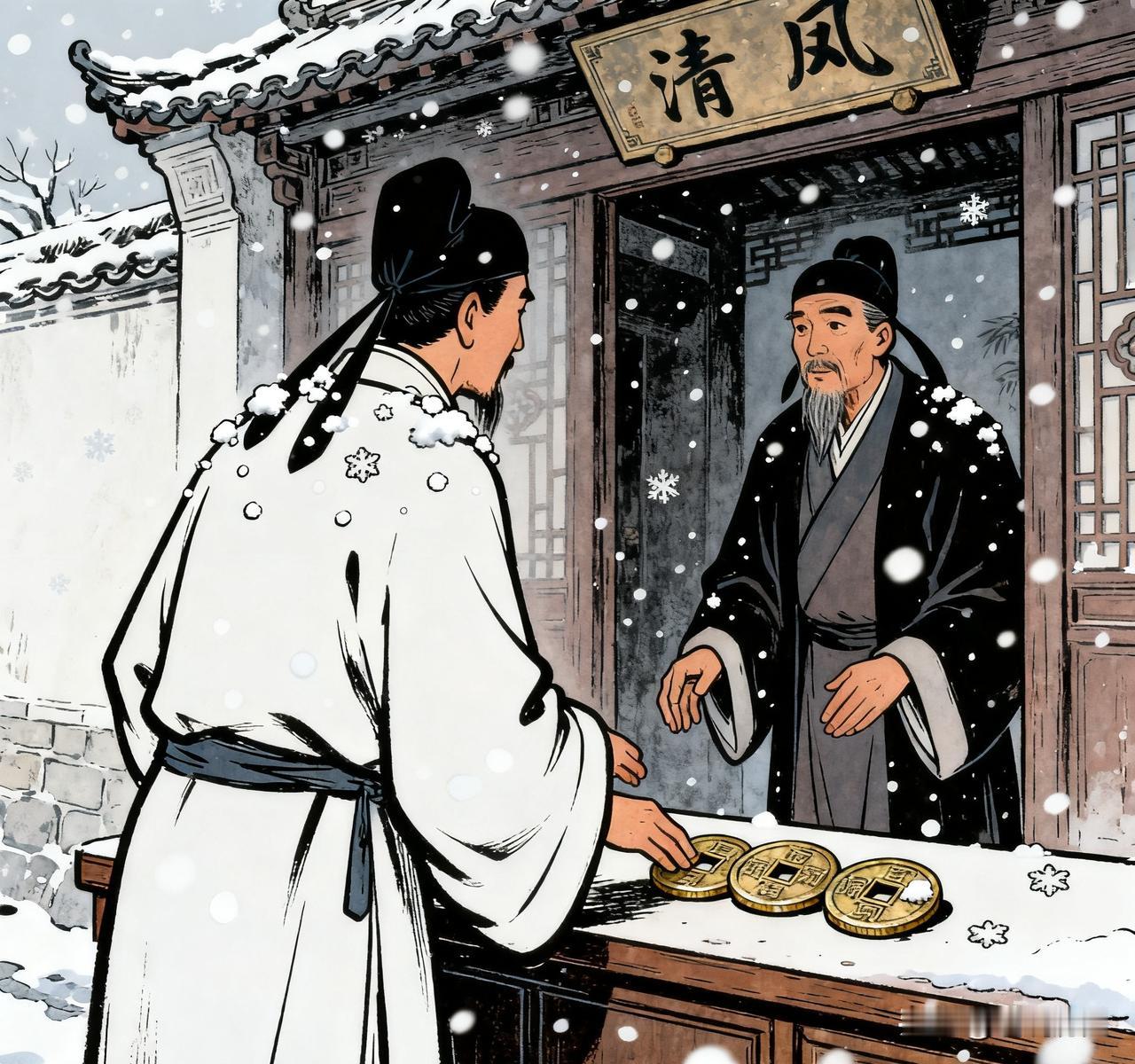 洪武二十年冬，南京城飘着细雪，户部主事茹太素背着破旧行囊走出京城。这位以“抗直不