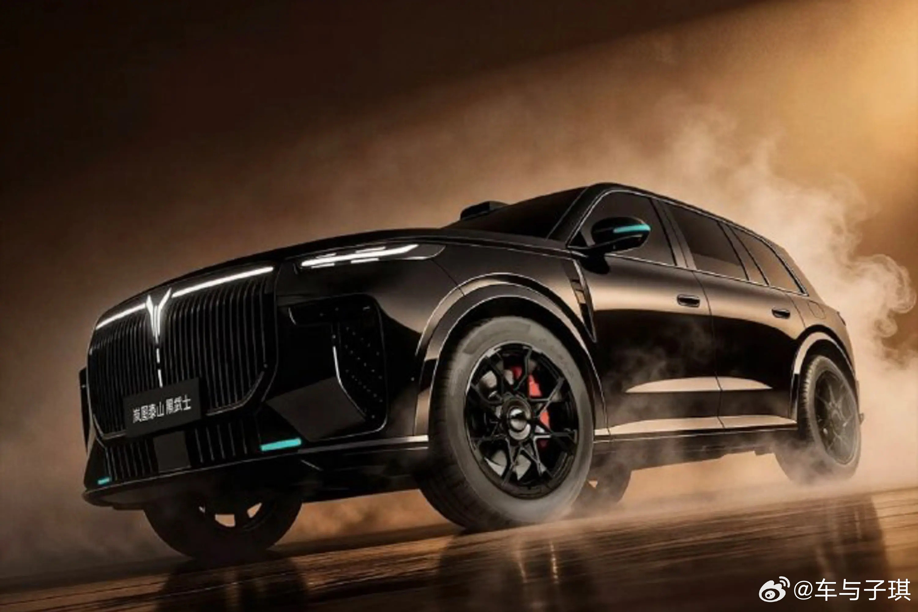 说真的，岚图泰山给我的感觉就是踏实不浮夸，黑武士版的全黑套件+碳纤维饰板，