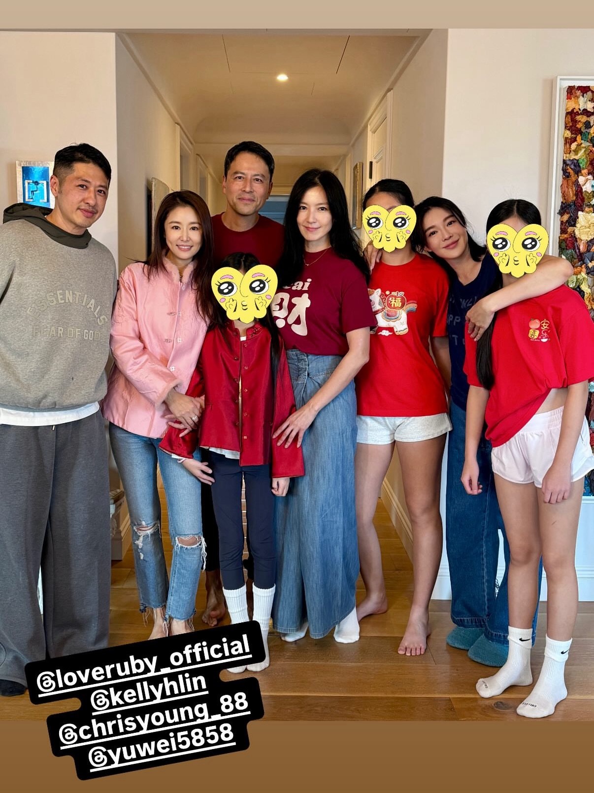 舒淇林心如林熙蕾一起过春节