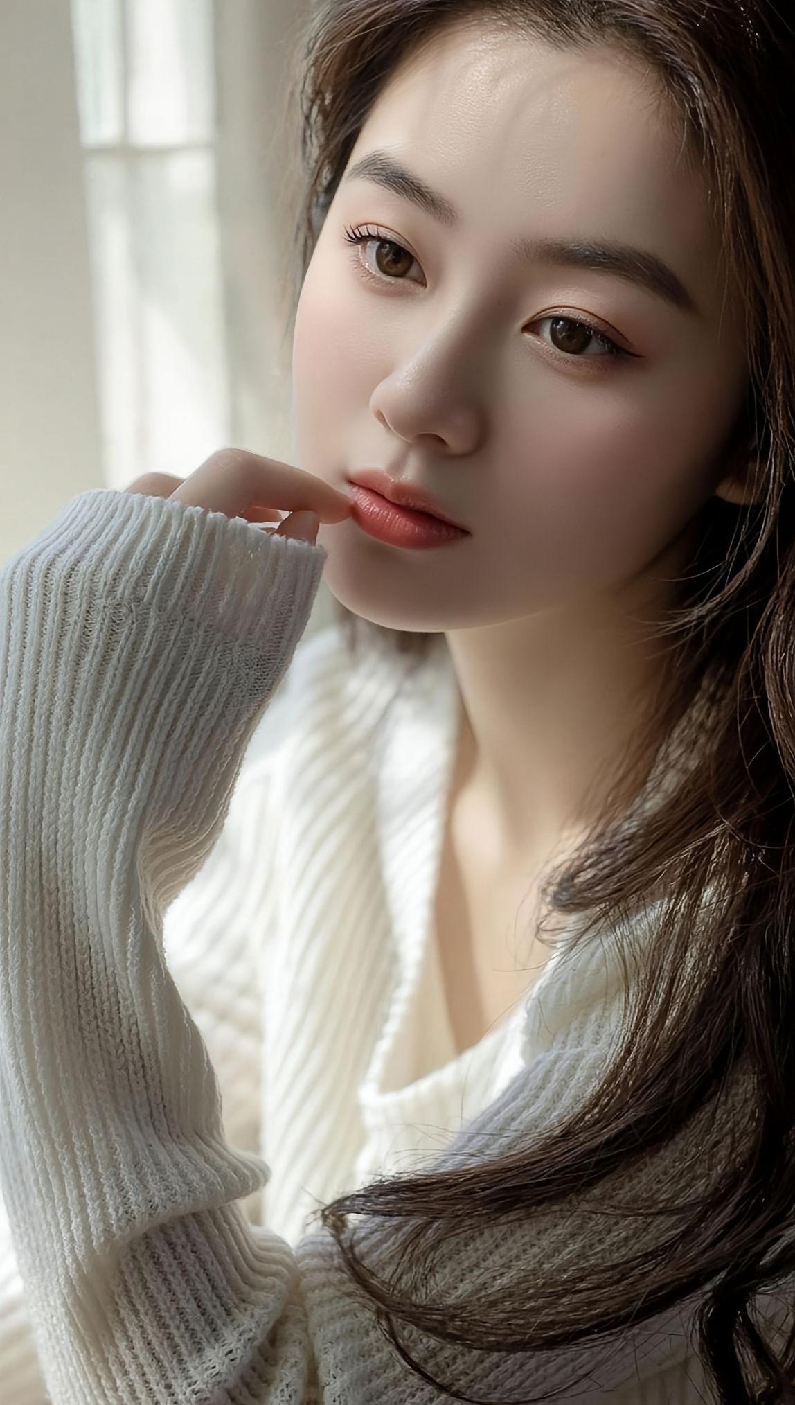 精致女神穿搭少女写真爱了爱了慵懒风穿搭简约白上衣