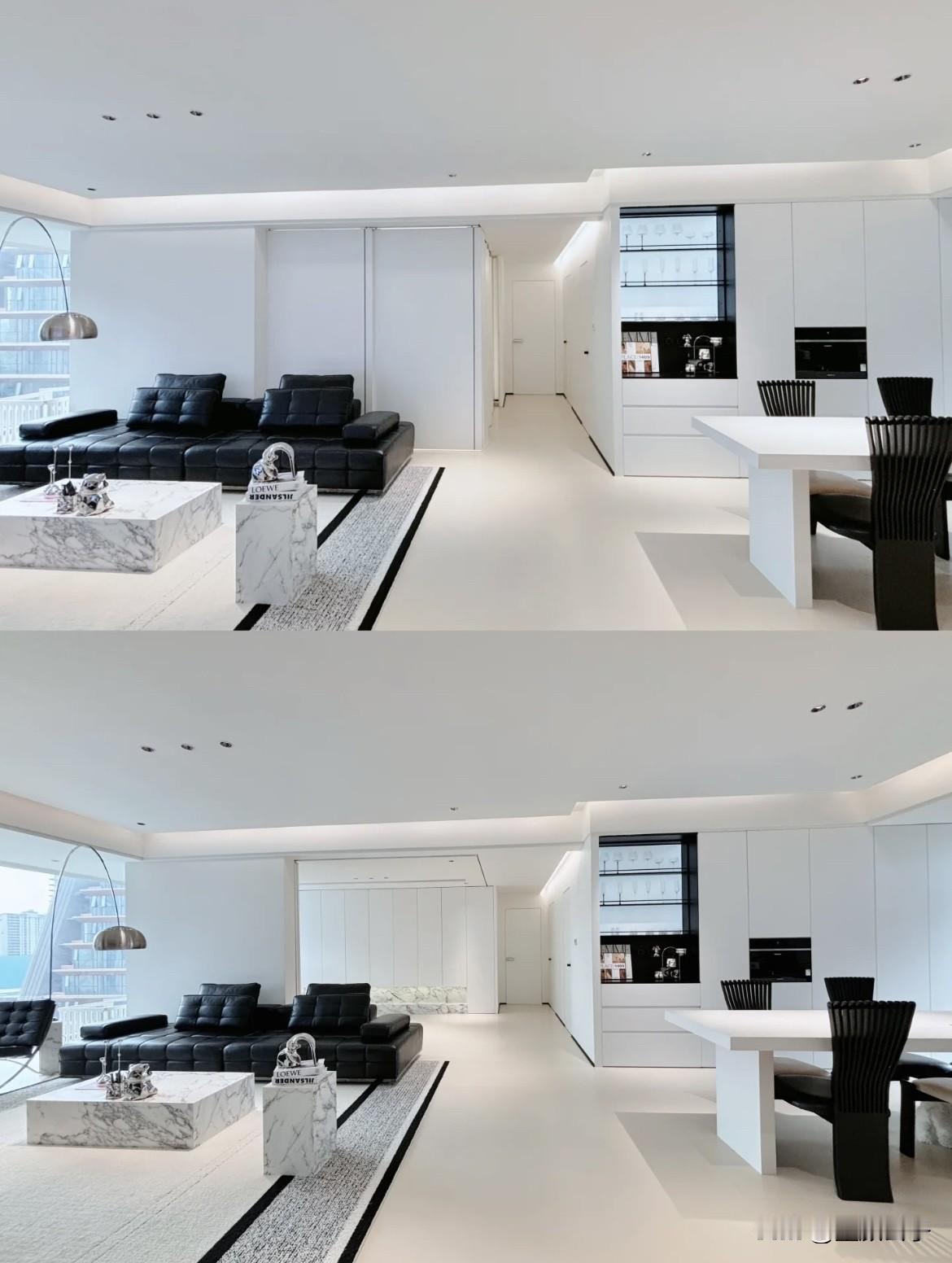 装修风格千千万，唯有极简最耐看，黑白风格的家真是越看越喜欢，没有设计师，没有装