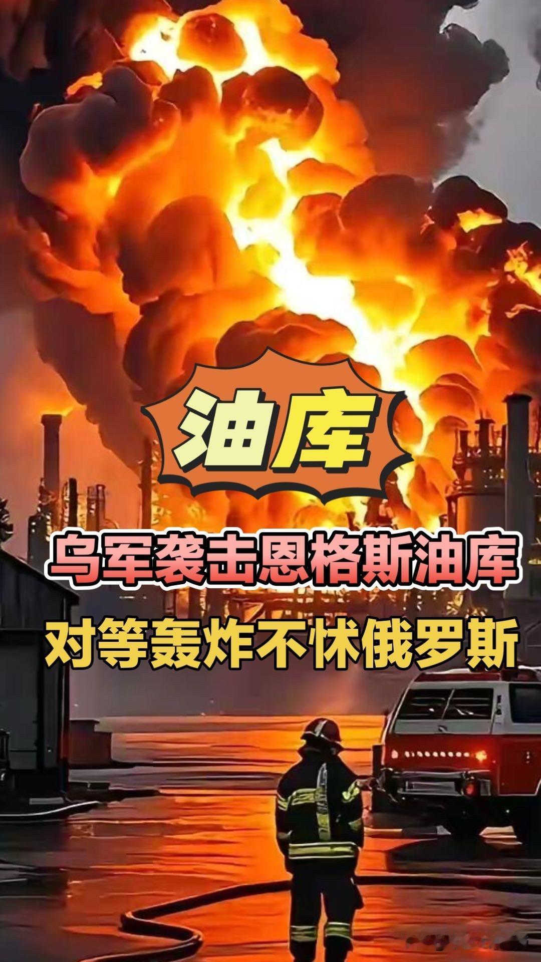 乌军袭击恩格斯机场油库，对等轰炸根本不怵俄！萨拉托夫州恩格斯空军基地油库俄罗斯远