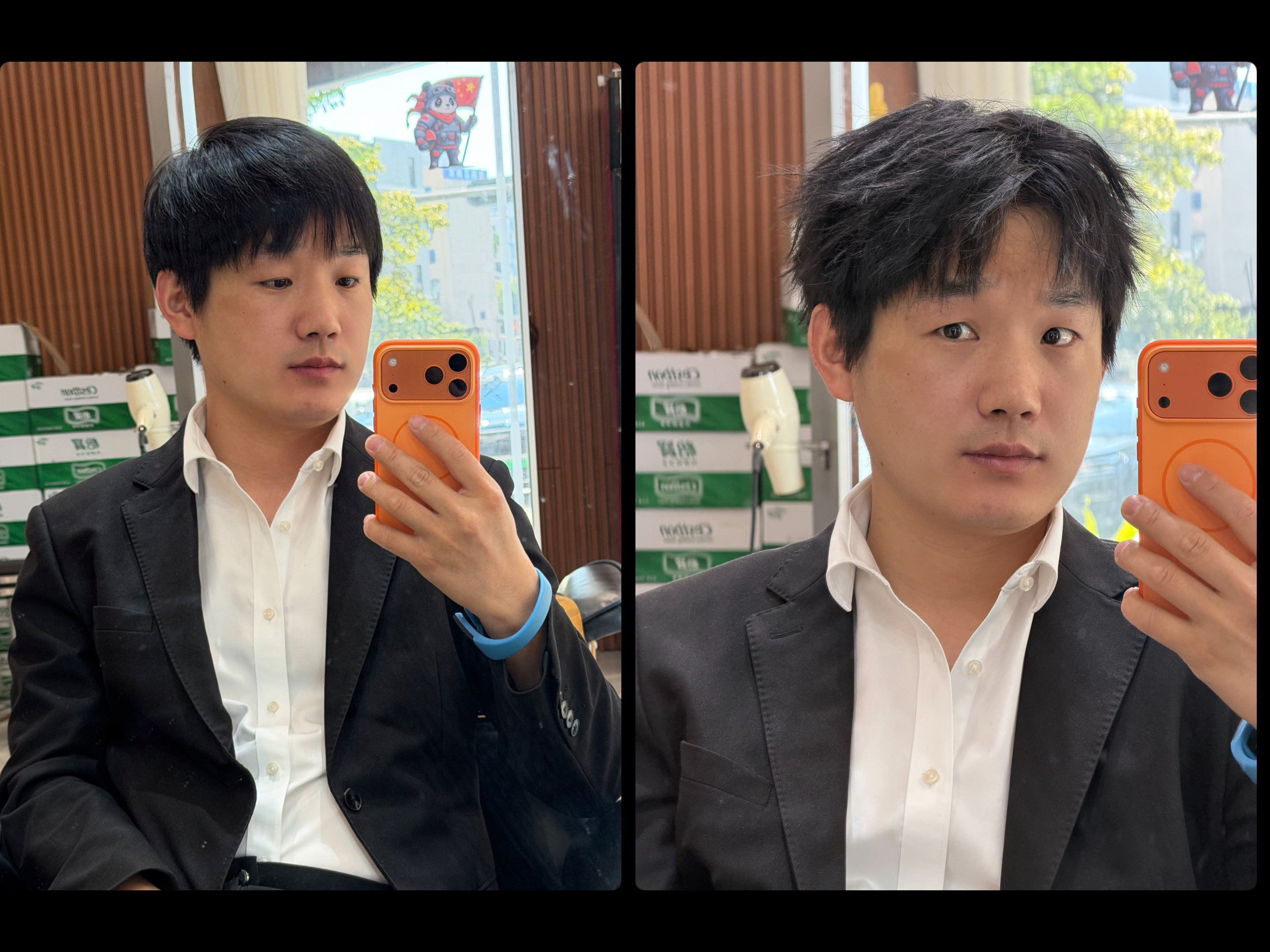 请用你的才华描述一下，我此刻的发型发型师说，我的脸型非常适合韩国欧巴