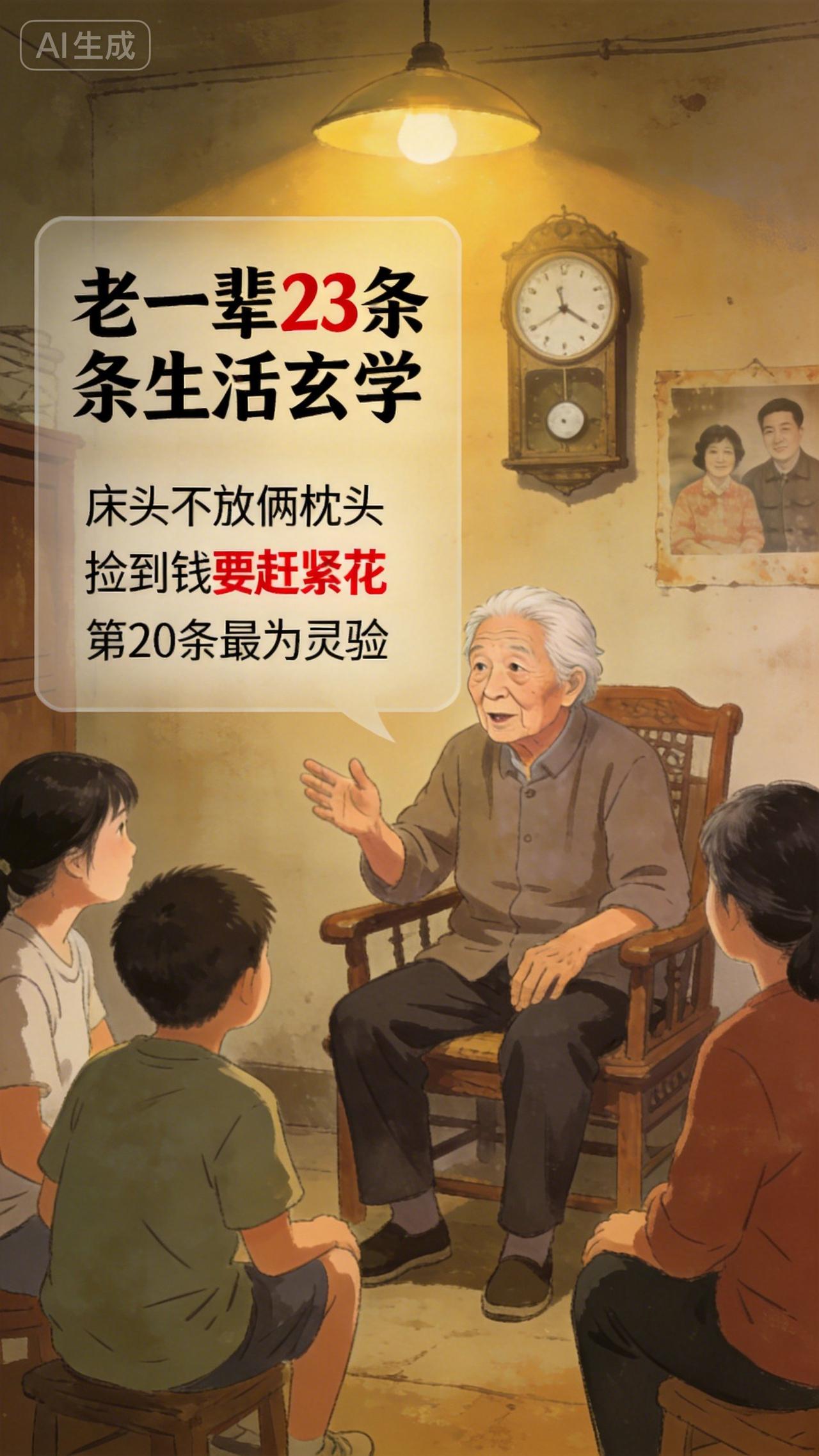 老一辈留下的23条生活玄学：床头不放俩枕头，捡到钱赶紧花，第20条最灵你发现