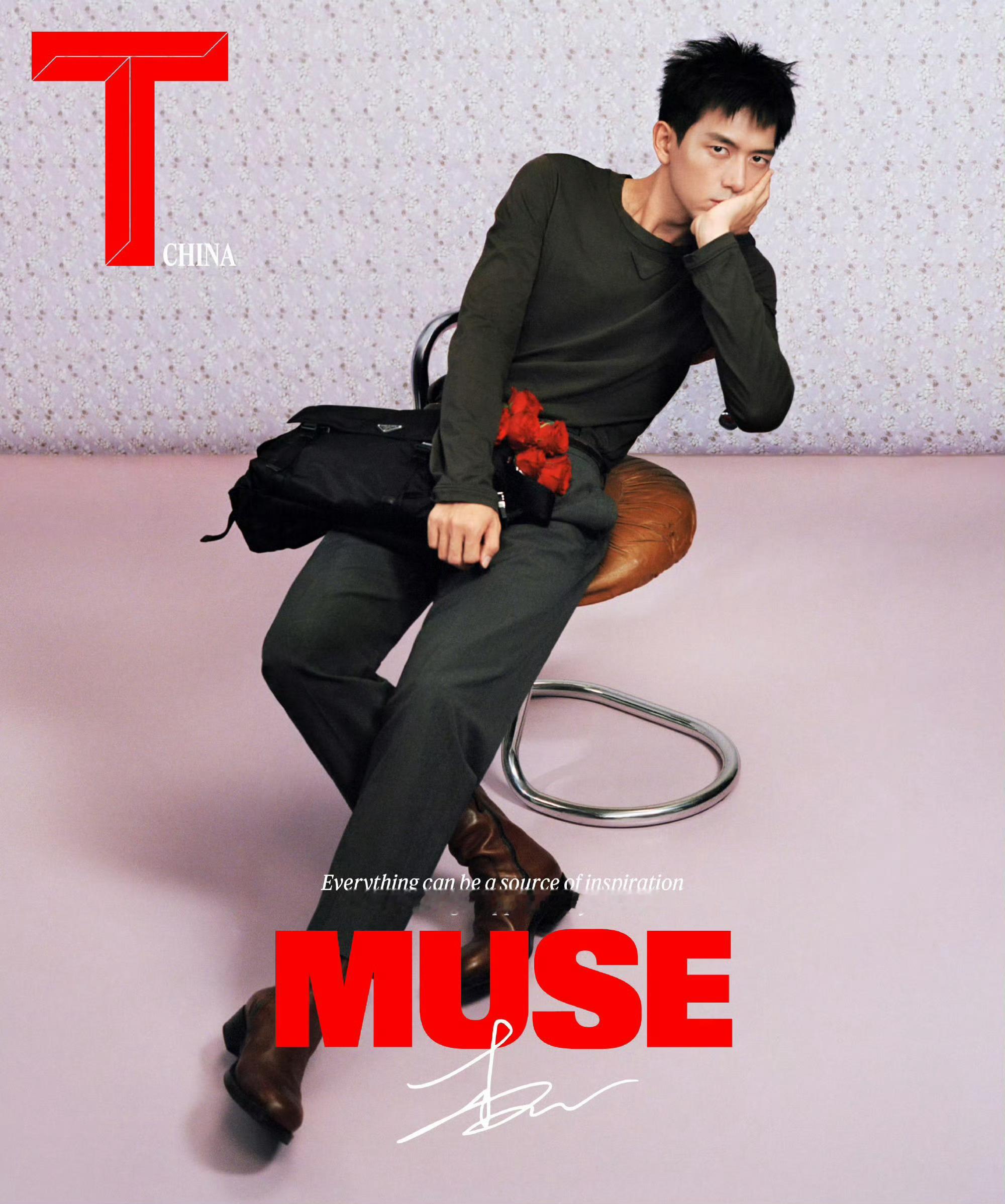 Prada代言人李现出镜T中文版闭年刊封面，全球广告+主流刊推封轮番输出，Pra