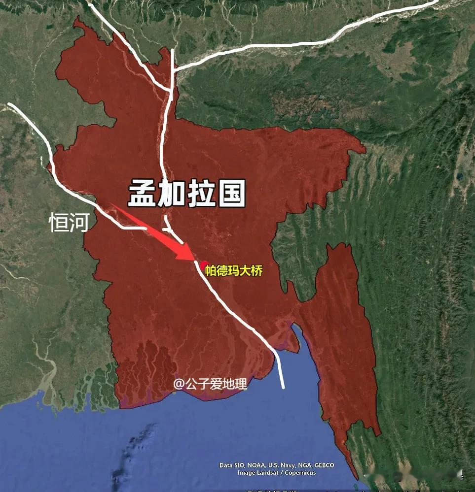 中国帮孟加拉国建了帕德玛大桥，结果因为建得太好，对方直接印钞票上你听说过因为