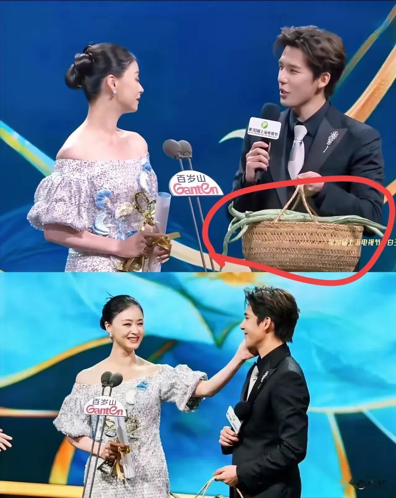 白玉兰颁奖典礼上，蒋欣上台摸王安宇的脸，我不奇怪，因为他们在《小巷人家》是母子，