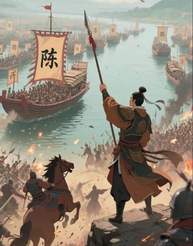 1363年，陈友谅带着六十万水军和巨型楼船，倾巢而出，目标直指朱元璋的西大门——